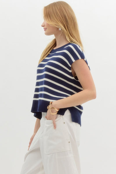 Blaise Short Sleeve Knit Top