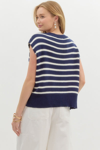 Blaise Short Sleeve Knit Top