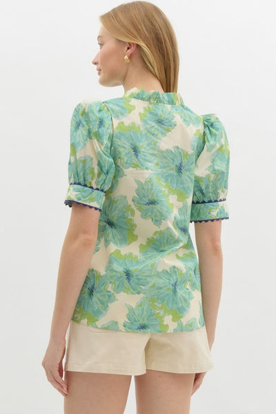 Celia Floral Print Top