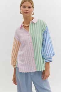 Laurell Color Block Top