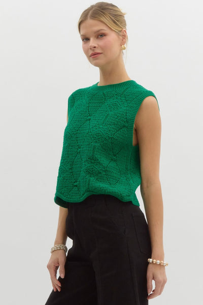 Alyssa Textured Knit Top