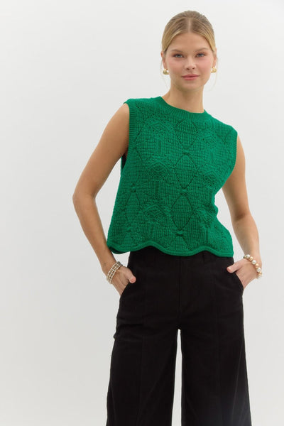 Alyssa Textured Knit Top