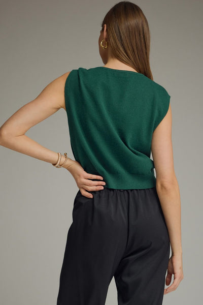 Dahlia Brooch Sleeveless Top