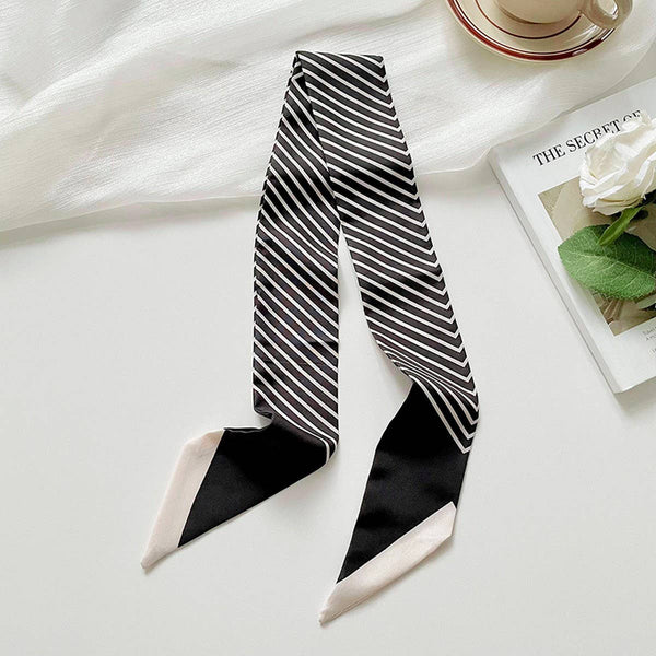 Striped Skinny Scarf