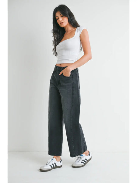 Madalyn Barrel Black Jean