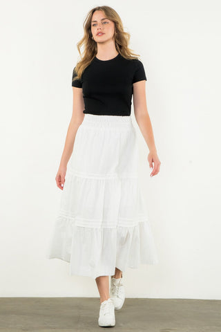 Rita White Skirt